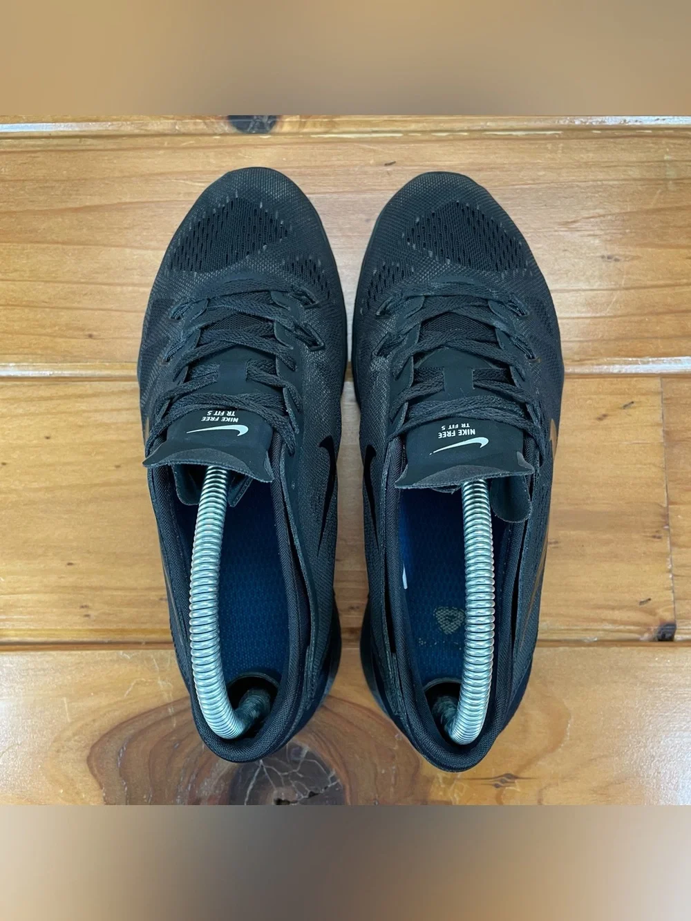 Nike Free 5.0 TR Fit 5 Shoes Womens‎ Size 7.5 Triple Black Running Comfort Gym